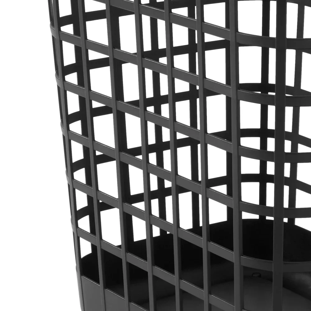 سلة غسيل دوارة 2.6 بوشيل بلاستيك مفتوح مع عجلات، تصميم مستطيل خفيف الوزن، سهل التنقل و