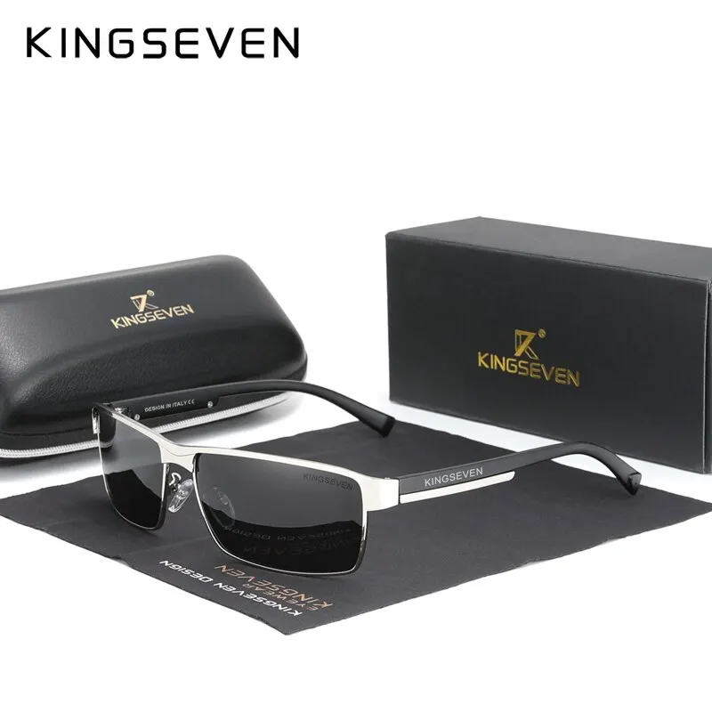 KINGSEVEN Männer Polarisierte Sonnenbrille Design Frauen Sonnenbrille UV400 Anti-glare Fahren Quadratische Brillen 6