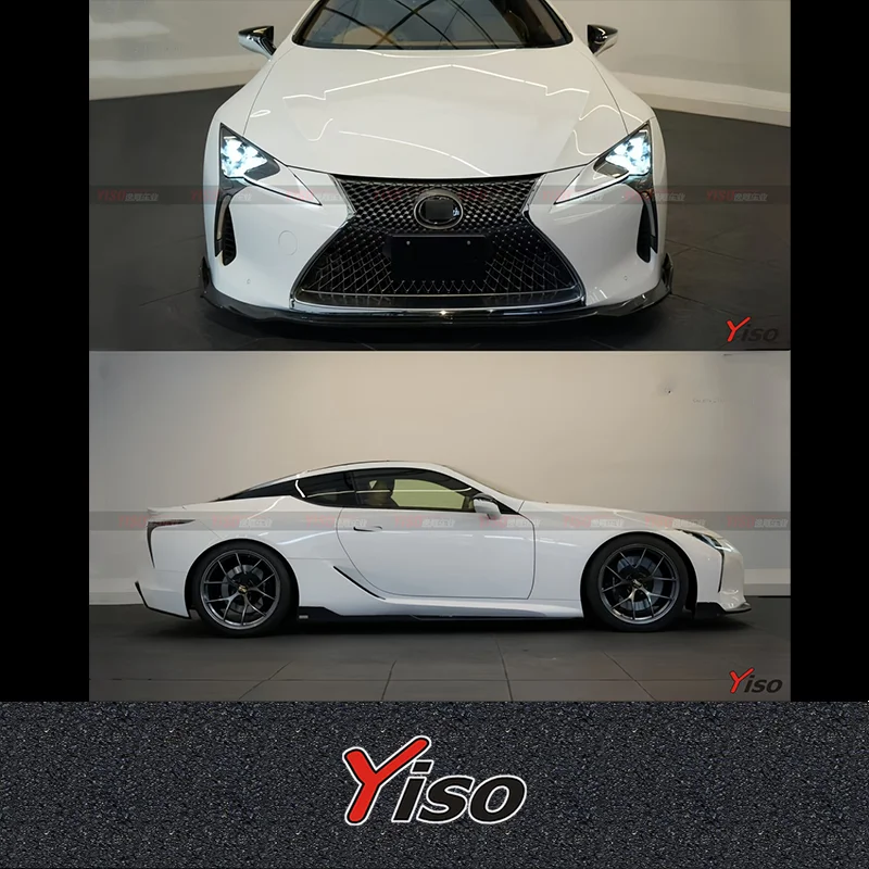 Suitable for the LC500 500h modified TOMS model carbon fiber front lip side skirt and rear lip small bumper