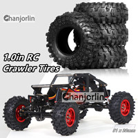 1.0in Crawler Rock Tires 1:18 1:24 Rubber Tyre for 1/18 1/24 RC Crawler Car Axial SCX24 FMS FCX24 Traxxas TRX4M Upgrade Parts