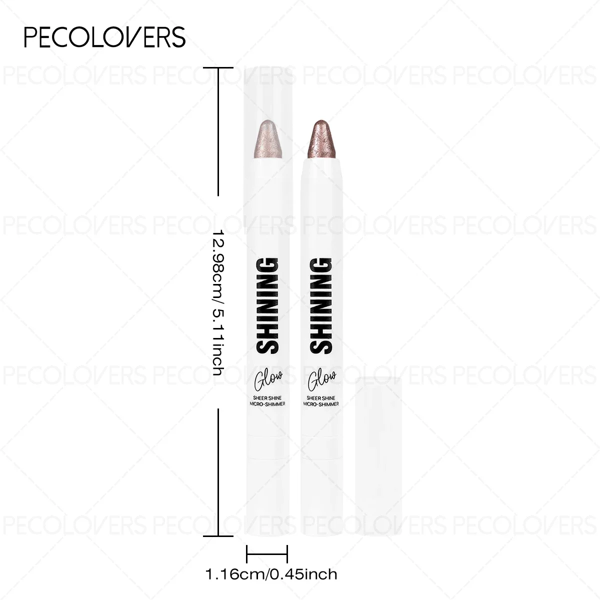 1개 방수 글리터 쉬머 아이섀도우 스틱 - 펄 하이라이터 펜, 눈에 띄는 아이 스타일에 이상적