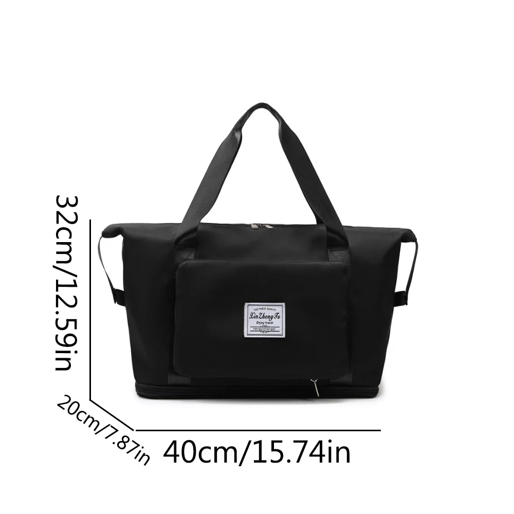 Foldable travel bag, large capacity luggage bag, dry and wet separation, swimming and fitness bag, waiting for delivery bag-mw