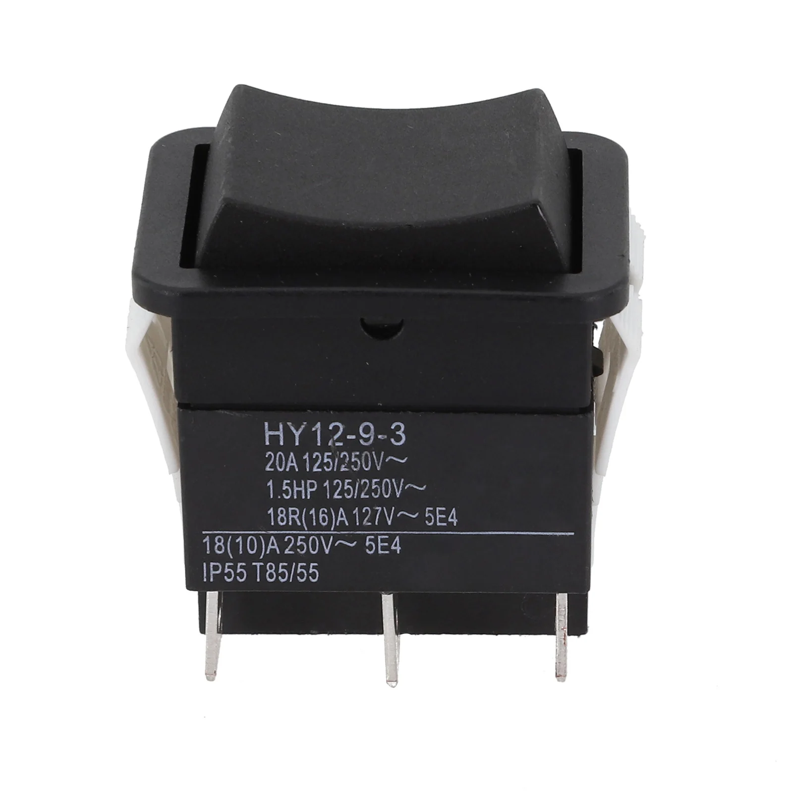 Rocker Switch พร้อมกระบวนการติดตั้งที่ใช้งานง่ายทํางานในแรงดันไฟฟ้า 125/250V และความสามารถในการจัดการสูงสุด 20A