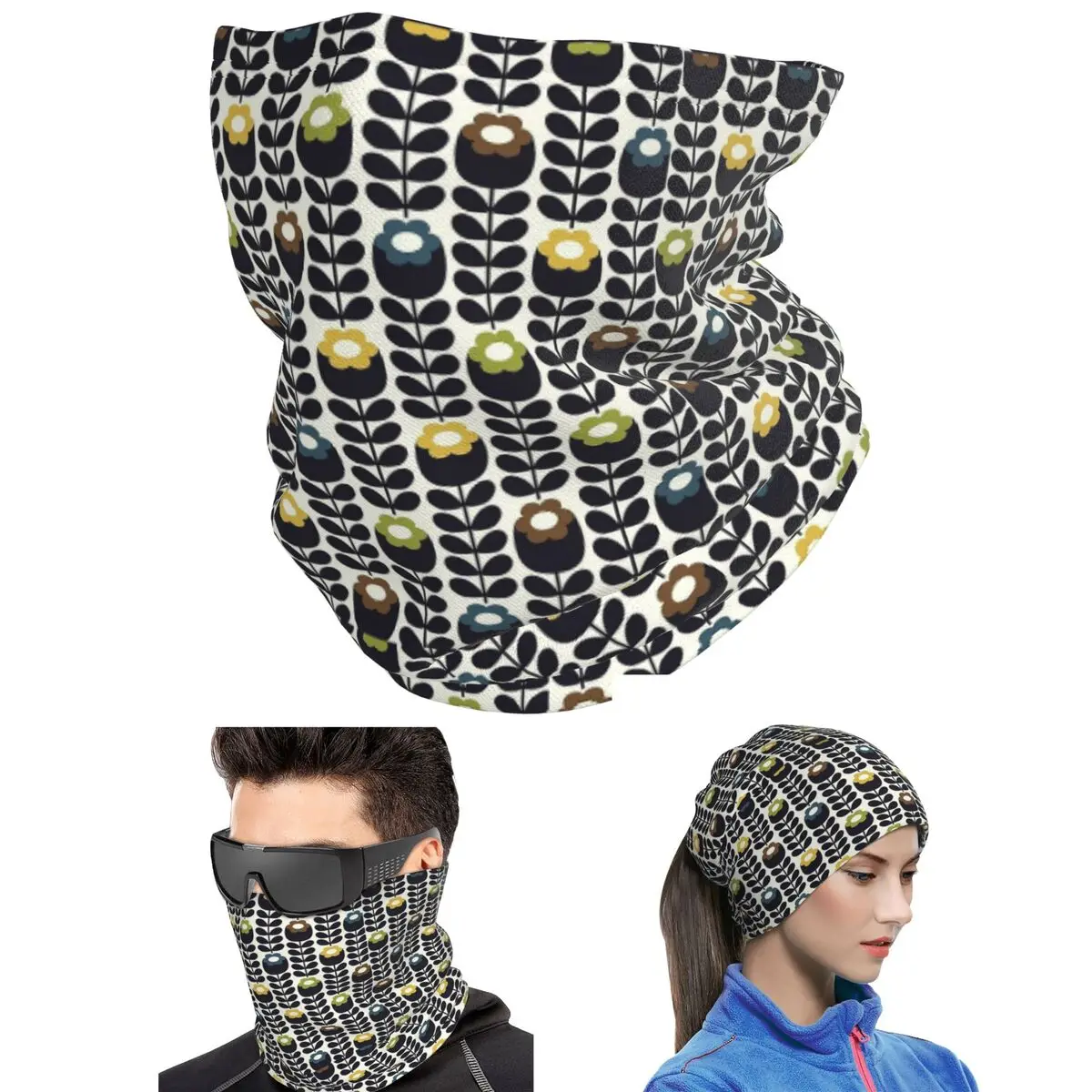 ORLA KIELY Bandana Neck Cover Printed Wrap Scarf Riding Headband For Men Women Adult All Season