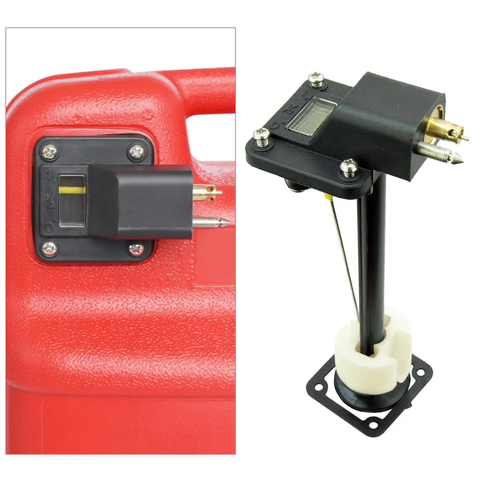 Yakıt göstergesi yakıt metre takma 12L 24L harici yağ tankı göstergesi kullanımı kolay Yamaha deniz tekne için dıştan yağ göstergesi takma