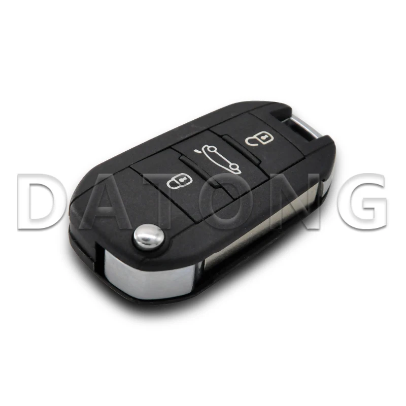 Datong świat kluczyk samochodowy z pilotem dla Peugeot 208 2008 308 508 Citroen C3 C4 C5 4A AES Chip 433.92FSK wymiana odwróć inteligentne sterowanie
