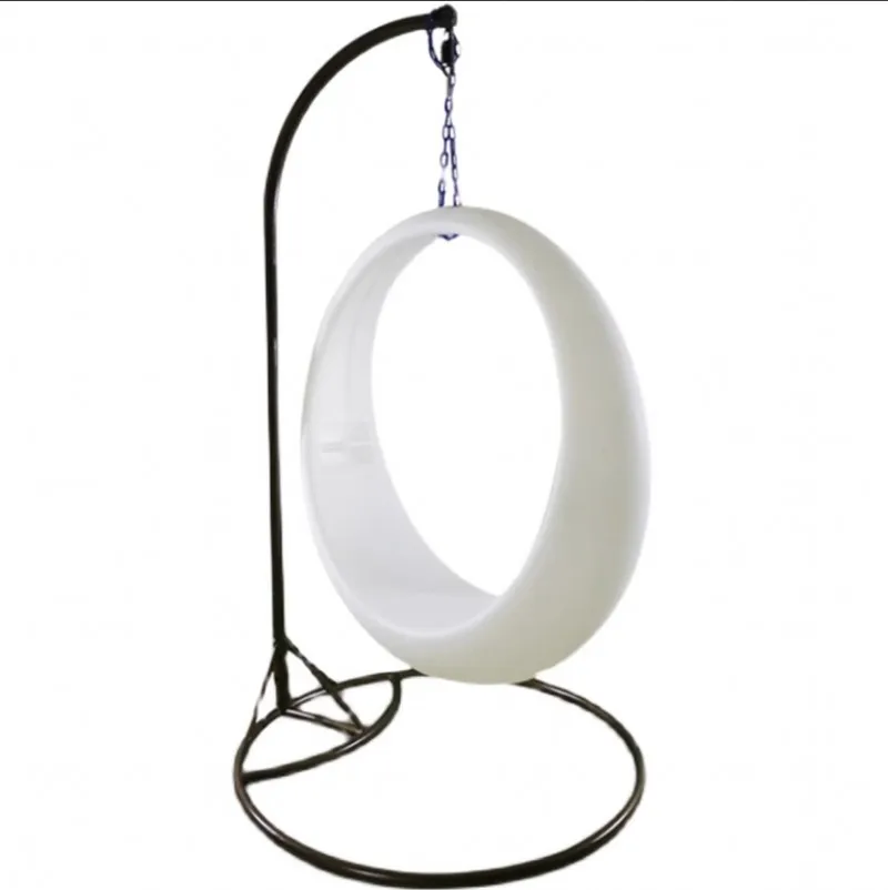 LED Luminous Garden Swings Waterproof Hanging Hammock Decorative Lamp Circular Outdoor Balcony Rocking Chair For Country Terrace