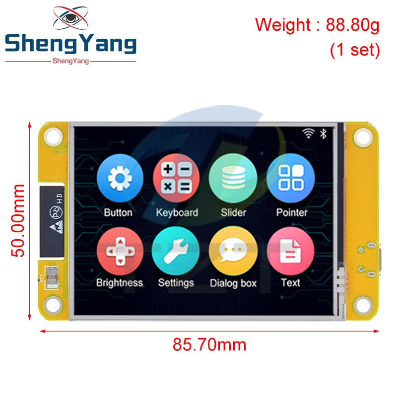 Imagem -05 - Lvgl Wifi e Placa de Desenvolvimento Bluetooth 2.8 Lcd Módulo Tft 240x320 Tela Inteligente com Toque Wroom para Arduino Esp32