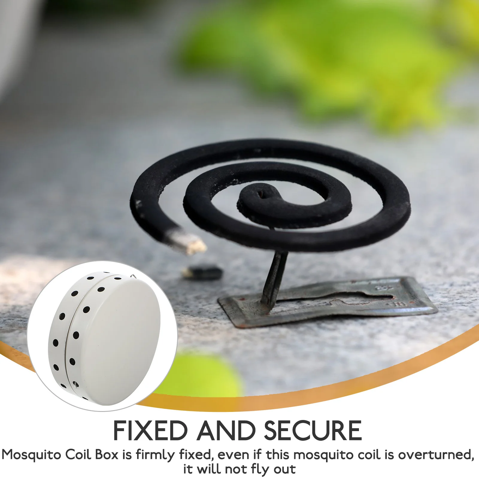 

1pc Holder Stainless Steel Metal Box For Home Indoor Outdoor Portable Incense Burner Hollow Design Easy