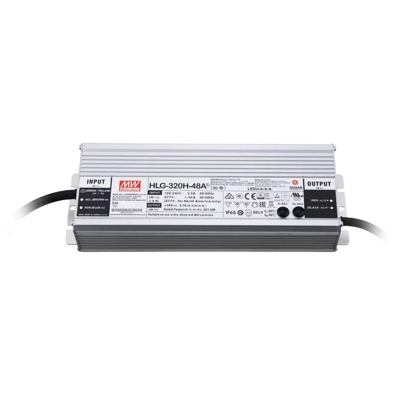 Mean well HLG-320H-48B led driver 320W 48V pwm 478V