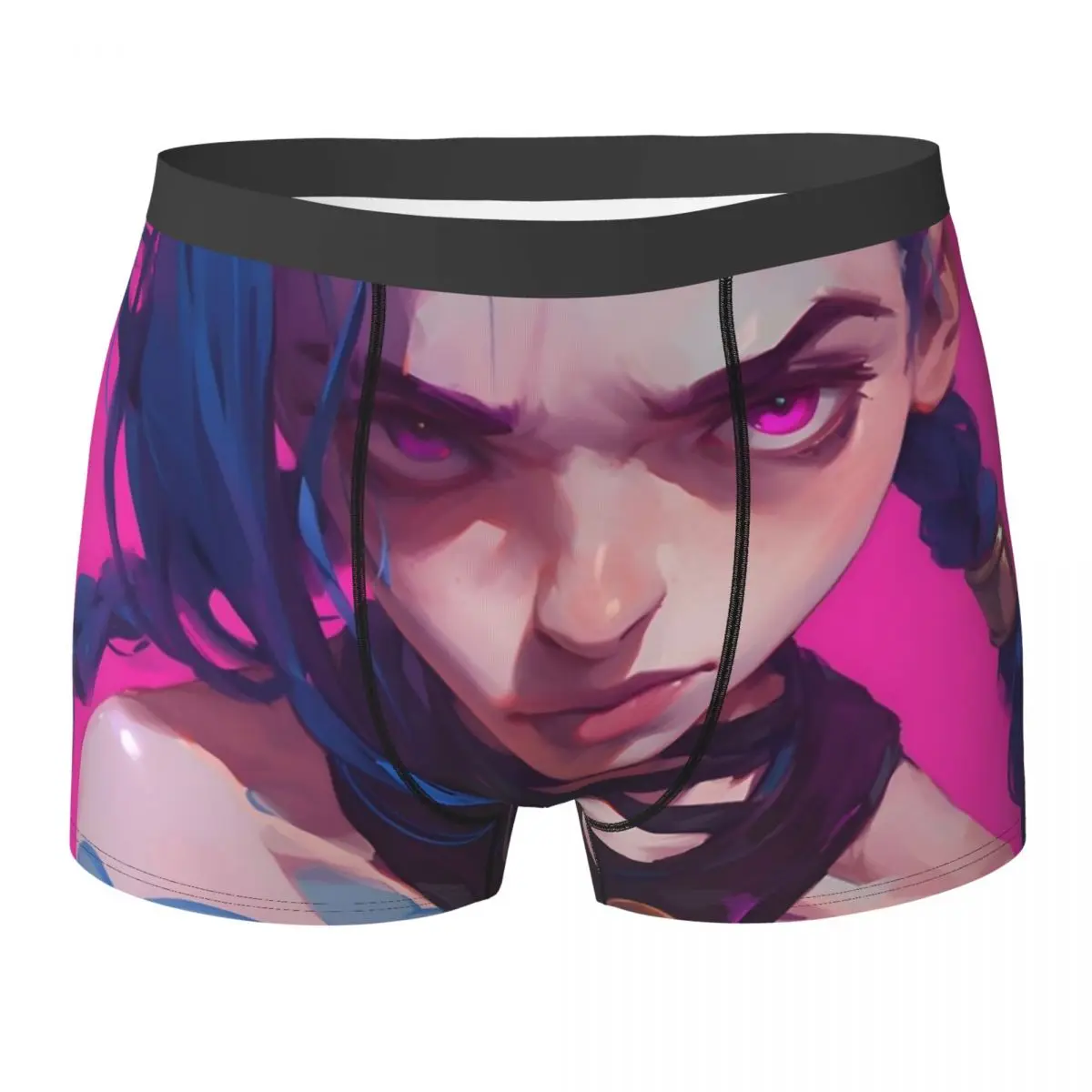 

Горячее нижнее белье Arcane League Of Legends, мужские шорты с героями мультфильмов, забавные боксеры, горячий дизайн, трусы больших размеров