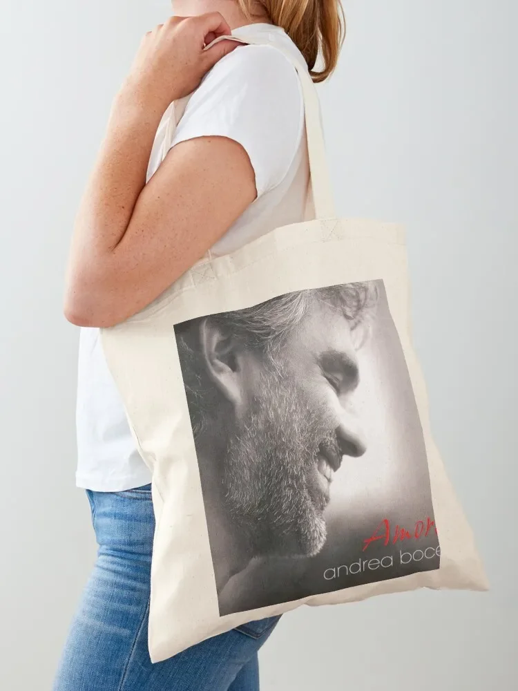

Andrea Bocelli amor Tote Bag cute tote bag tote bag Cloth reusable grocery bags