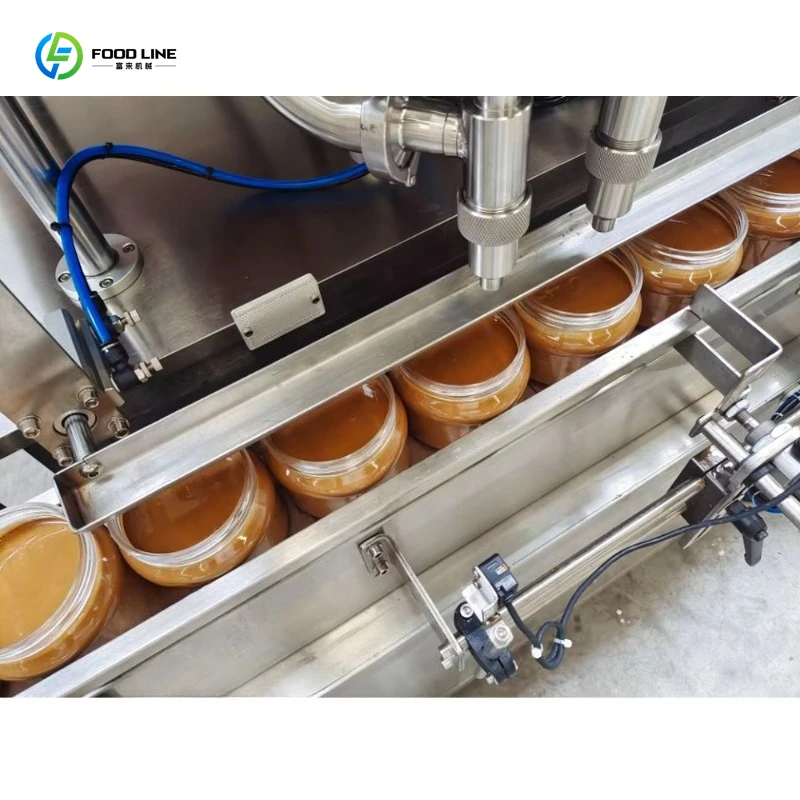 Customized Automatic Rotor Lobe Pump Liquid Food Thick Paste Peanut Butter Filling Machine