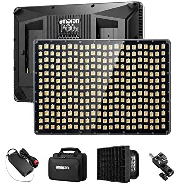 

Aputure Amaran P60x Bicolor Fill Light 60W 3200K~6500K LED Panel Light for Outdoor Photograph with 4 Lighting Effects