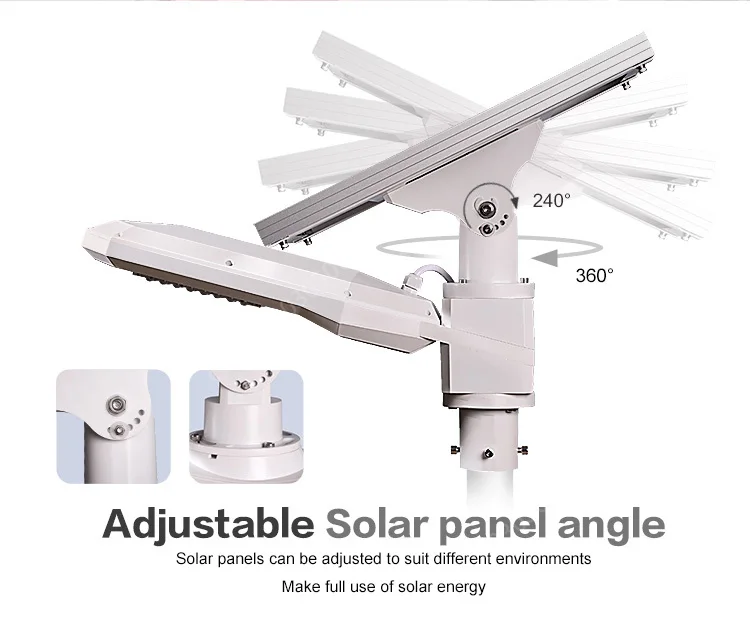 Customized Outdoor 30w 60w 80w 100w 120w 150w 200w High Lumens Lighting Led Lamp Solar Street Light For Gardens City