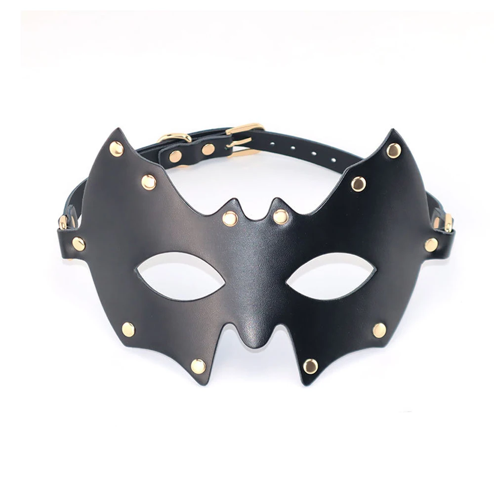 Erwachsene Fledermaus Form Auge Gesicht Maske Cosplay Frauen Männer Pu Leder Masken Halloween Maskerade Karneval Bar Dress Up Party Kostüm Requisiten