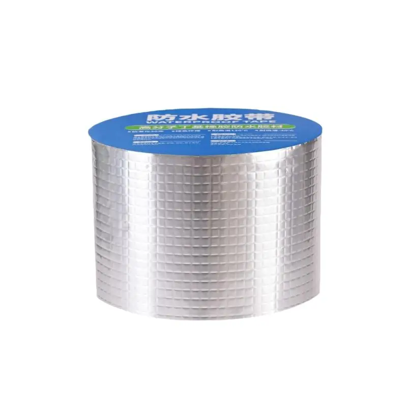 Aluminum Foil Butyl Waterproof Tape High Tensile Strength Strong Adhesive for Construction Joint Sealing Roof Patching RV Repair