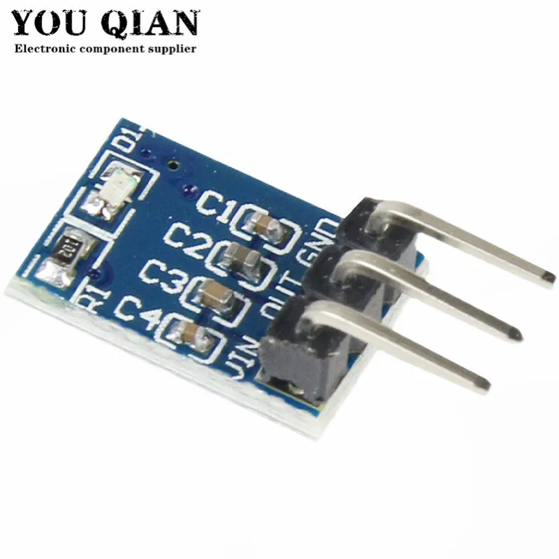 10pcs/lot DC 5V to 3.3V Step-Down Power Supply Module AMS1117-3.3 LDO 800MA