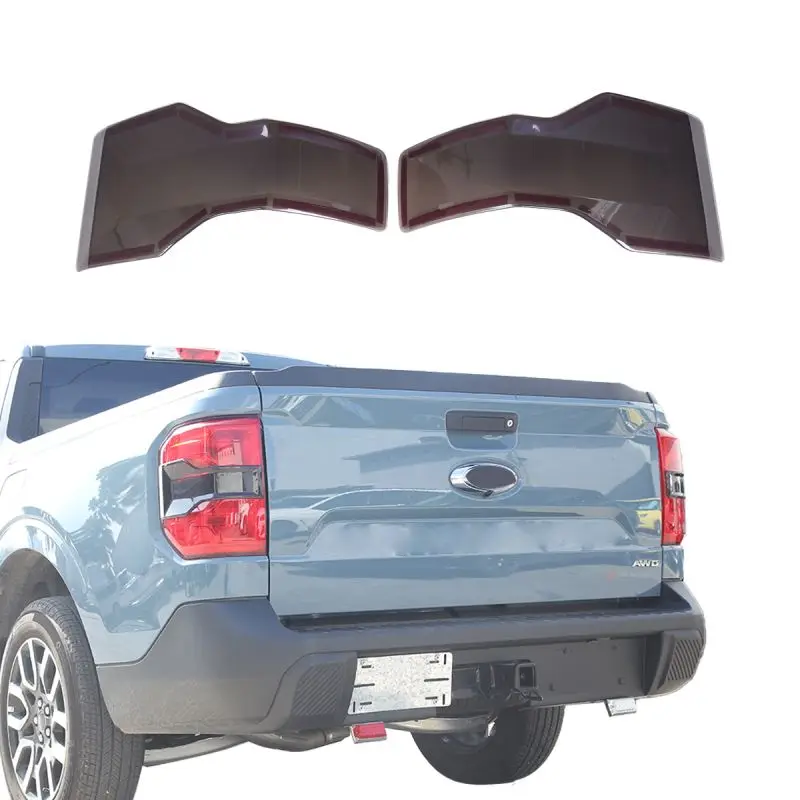 

ABS Blackout Car Tail Light Cover Smoked Lampshade Guard Shell For Ford Maverick Lariat XL XLT 2022-2023 Auto Part