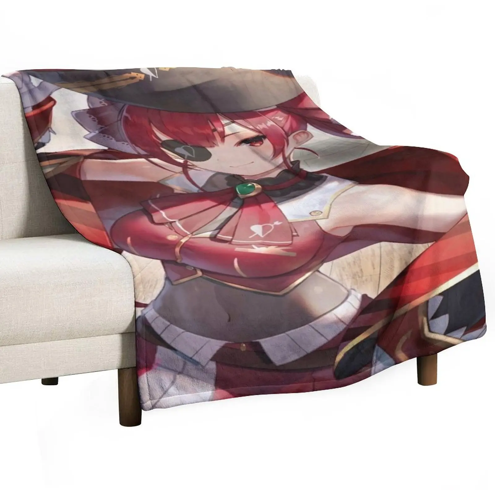

Houshou marine Throw Blanket heavy to sleep cosplay anime for winter manga Blankets