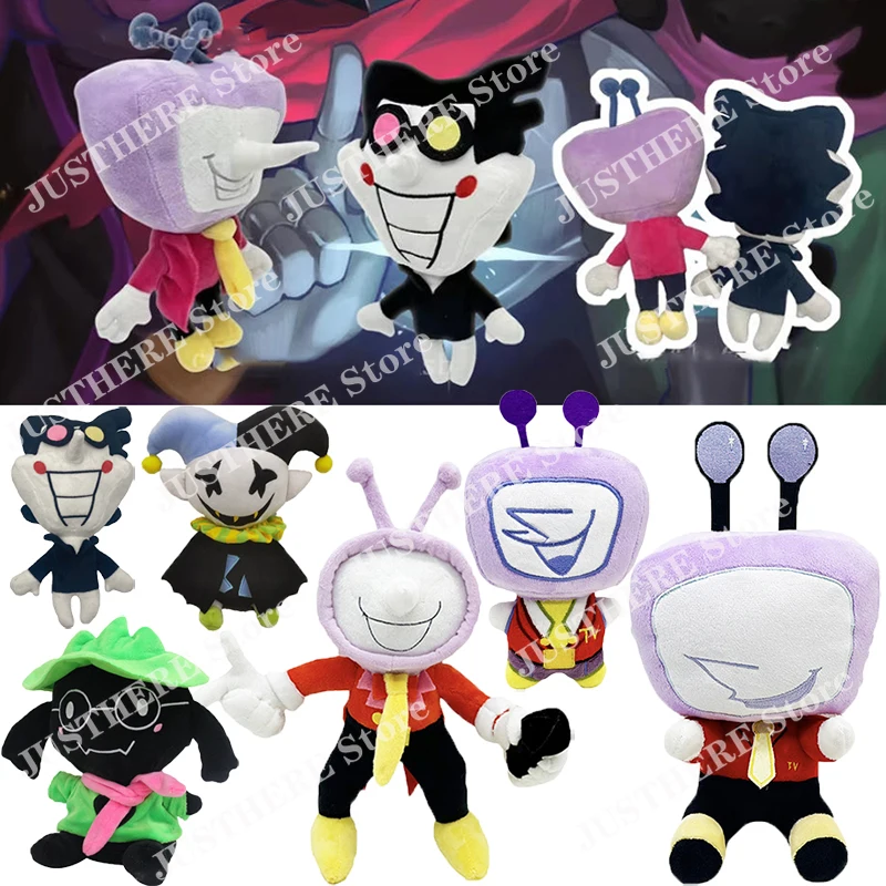 

Anime Deltarune Plush Toys AnimeTenna Jevil Ralsei Lancer Stuffed Doll Cartoon Plushie Figure Decoration Pillow Children Gifts
