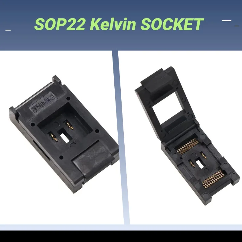 

Разъем SOP22 Kelvin старения, высокотемпературный для чипа драйвера интерфейса, модуля управления звуком, автомобильной электроники, High Reliabili