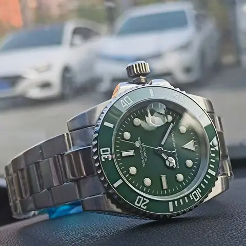 Left Handed Mechanical Watches Luxury Brand Vostock Amphibia Sapphire Wristwatch Men Waterproof Stainless Steel Timepieces