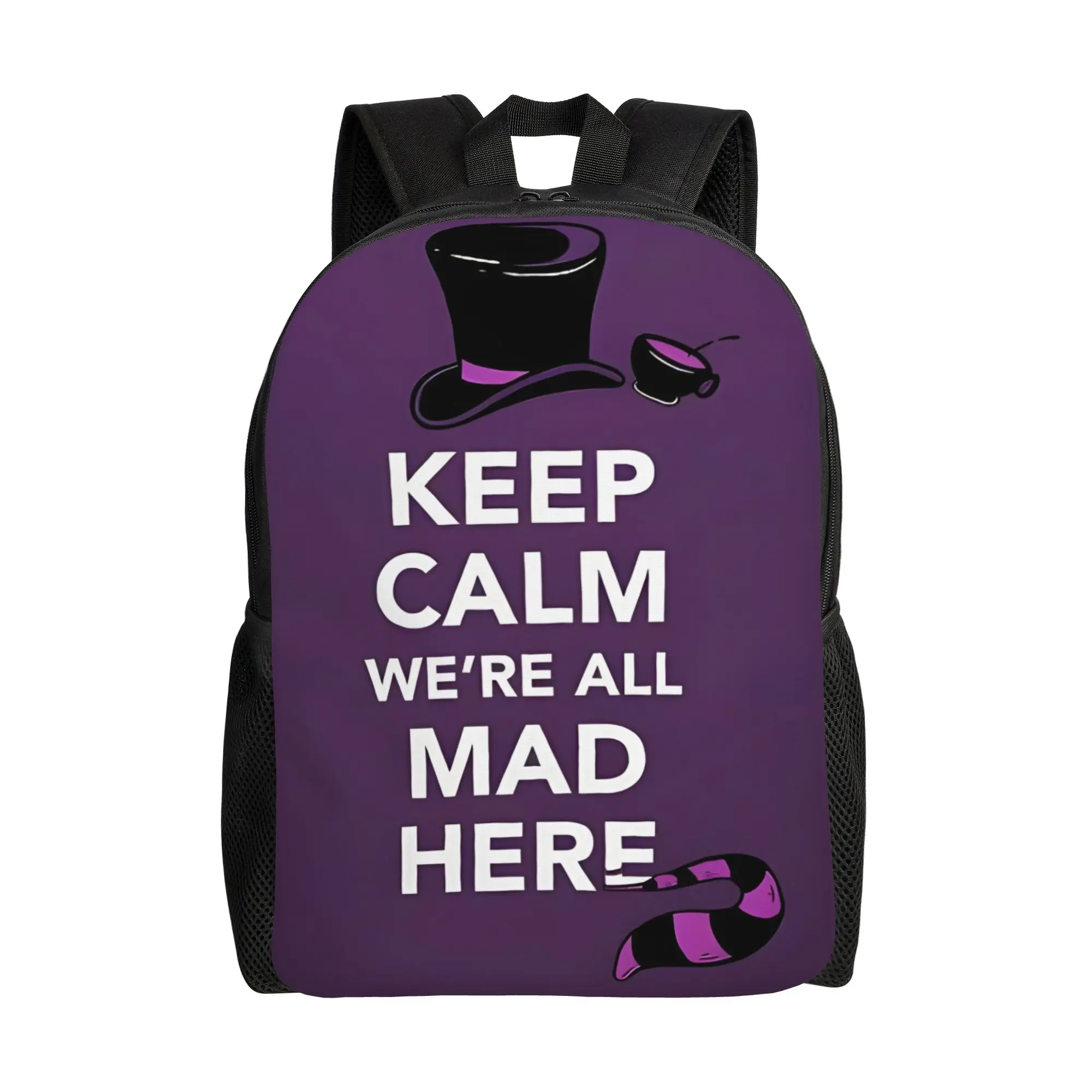 

Рюкзак Disney Calm Bookbag, прочный, на одно плечо, с изображением Алисы в Стране чудес и Чеширского кота, к новому учебному году