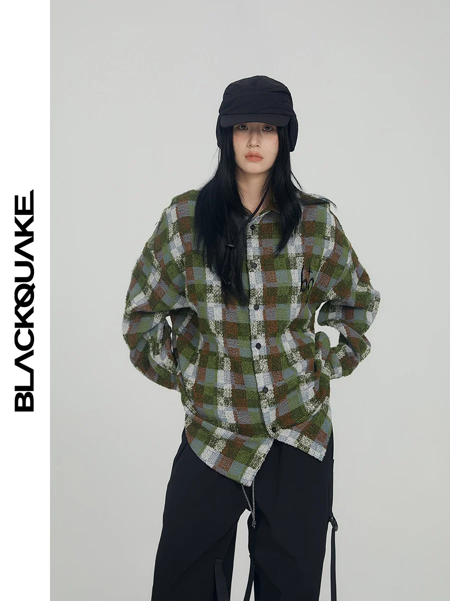 

Женская осенняя модная хлопковая куртка Blaquake свободного кроя с длинными рукавами, вышивкой, в стиле смарт-кэжуал, унисекс, в уличном стиле, разноцветная