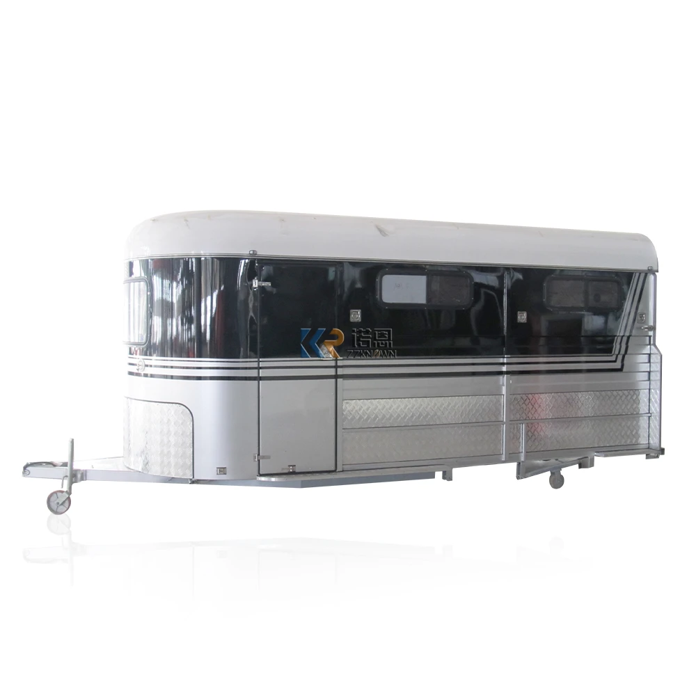 Horse Trailer Standard Angle Load Hot Sale 3 Horse Transport Trailer Excellent Made In China Luxury Style