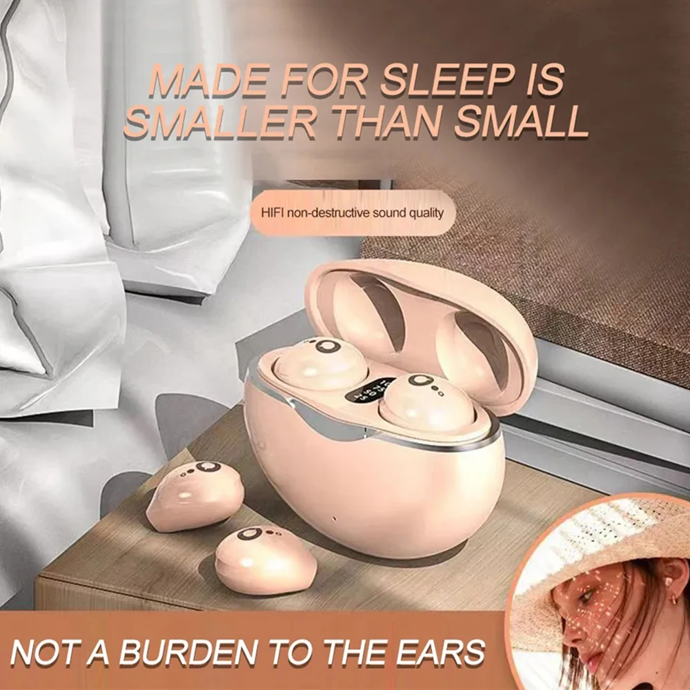 Mini Ultra Small Sleep New Invisible Headset Wireless Bluetooth Earphone High Sound Quality Noise Reduction To Work Class