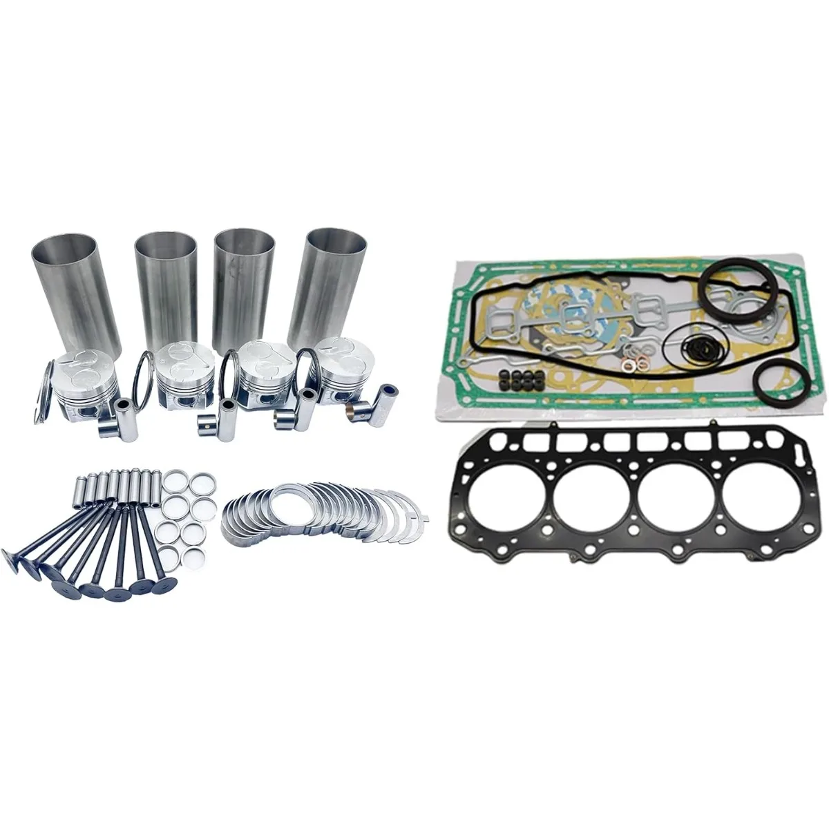 4TNV98 Overhaul Rebuild Kit Compatible with Yanmar Engine 4TNV98 4TNV98T 4TNV98-YTBL 4TNV98T-SFN 4TNV98-XBV 4TNV98T-N2FN