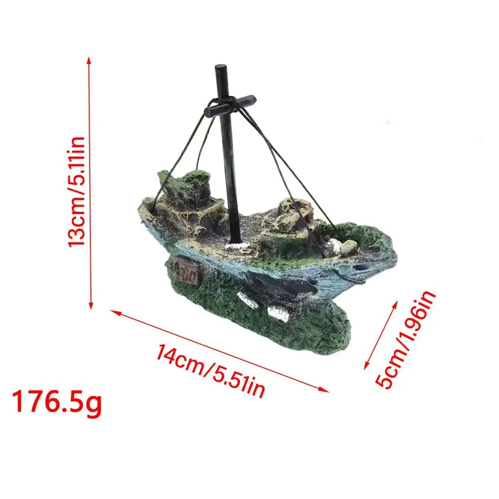 Craft Sinking Wood Landscaping Accessories Fish Tank Decoration Aquarium Ornament Fish Hiding Cave Wreck Ships