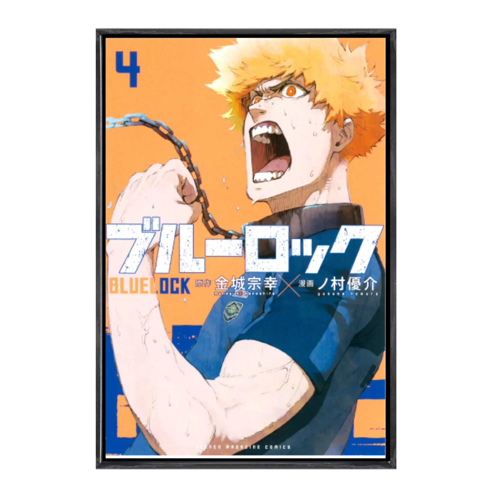 

Japanese Manga Multi-Size Canvas Poster Double Framed Wall Art,Blue Lock Home Decor for Living Room Bedroom