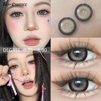 Bio-essence 1 pair Myopia Lenses Korean Lenses Colored Contact Lenses with Prescription Blue Lenses Big Eye Lenses Wholesales