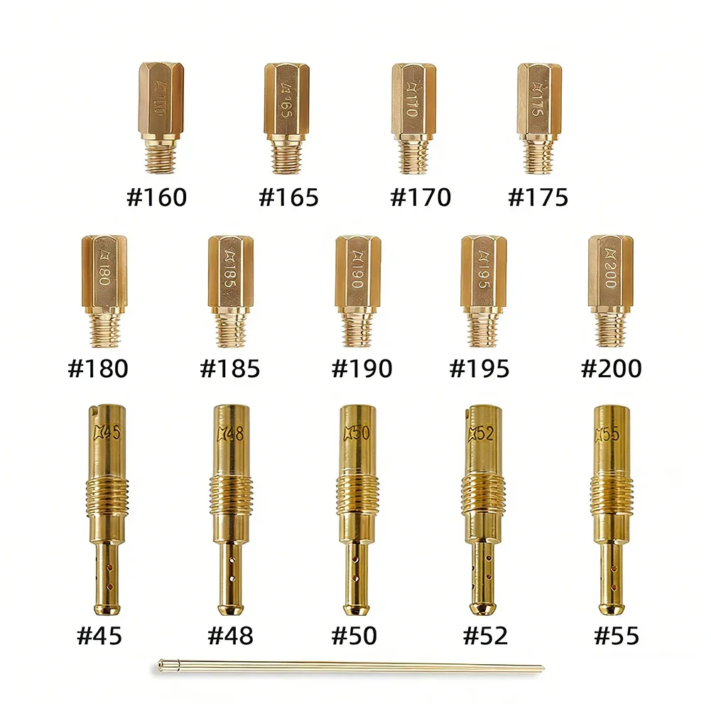 14pcs Carburetor Nozzle Kit For Honda TRX450ER CRF450R Kawasaki=KX450F Fuel Tuning Parts Enhance=Performance Outdoor Garden=Tool