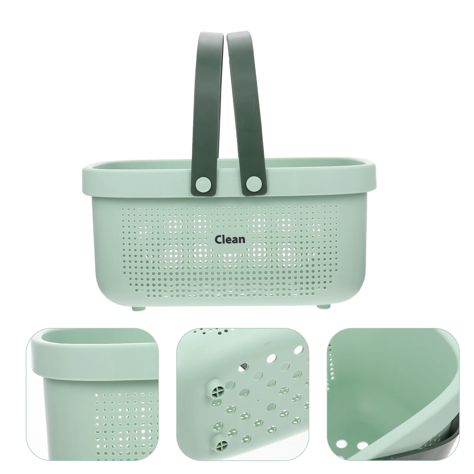 Hand Wash Basket PVC Material Toiletries Tool Easy Use Storage Baskets Shower Pp with Handles Portable Bath