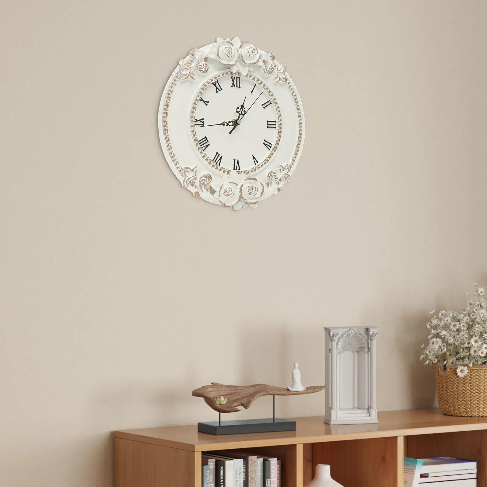 

Wall Clock White Large Wall Clock Round Home Decoration Living Room Decoration Wall Clock Modern Design