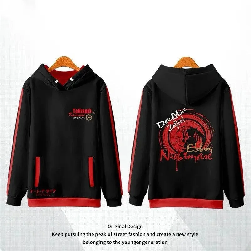 2025 11 Japan Anime Date A Live Girl Tokisaki Kurumi Nightmare 3D Stampa Felpa da uomo Felpe con cappuccio Harajuku Abbigliamento uomo
