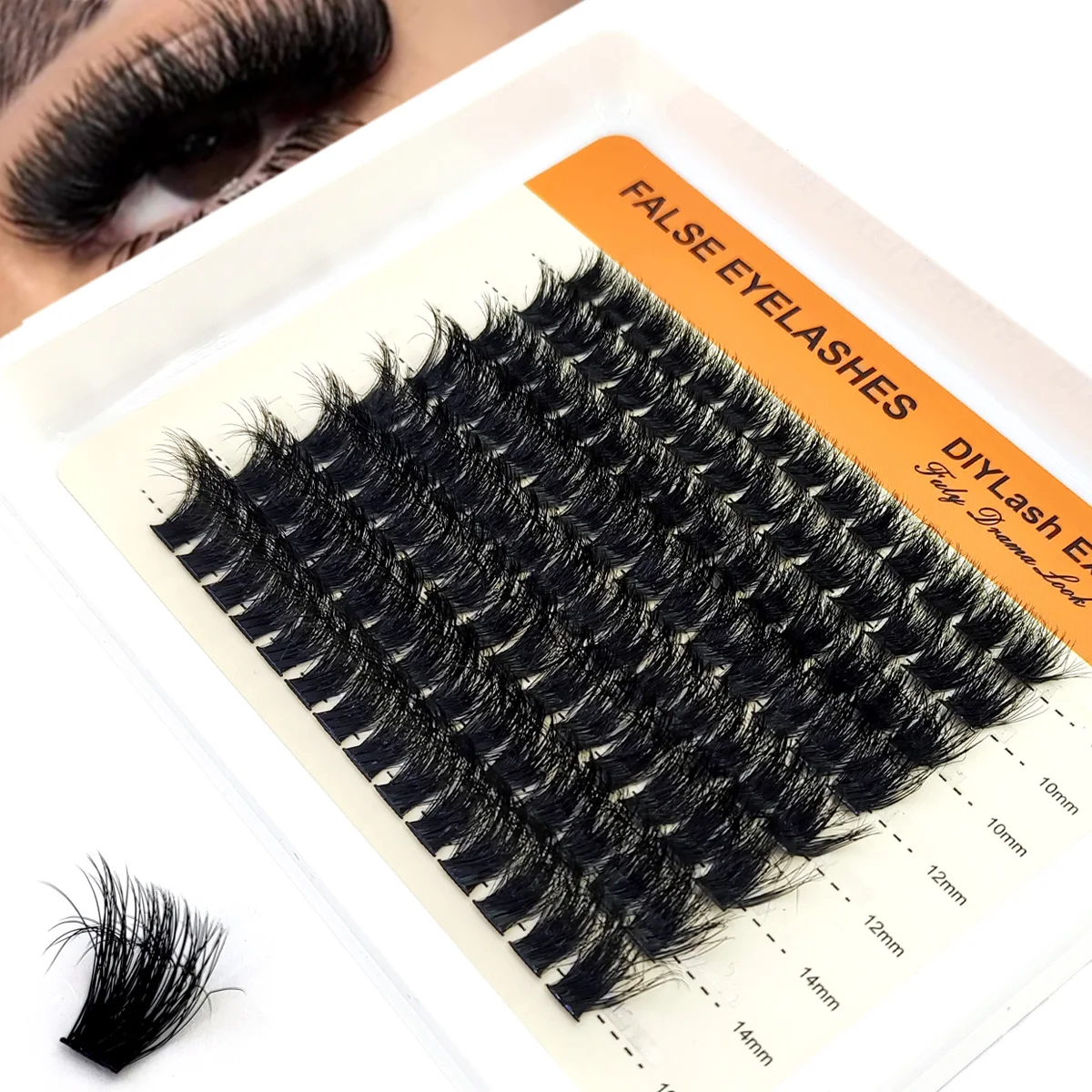 Neue 8 Reihen 5D Flauschige Cluster Wimpern 50D/60D/80D/100D/120D/160D Dicke Wimpern 8-16mm Mix Einzelne Wimpern DIY Wimpern Extensio
