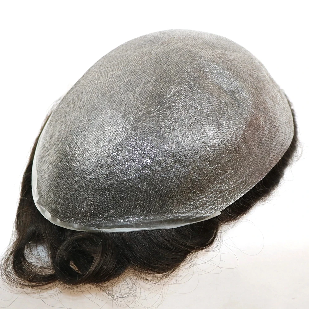 Extra Fee Custom Order Not Shipping Toupee Hair for Men 0.02MM Thin SKIN Base Human Hair Men Toupee