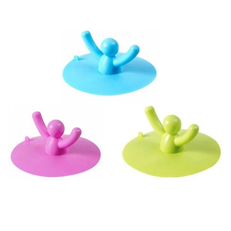 652F Hình Con Người Silicone Bồn Rửa Bát Cắm Đa Năng Bồn Rửa Bát Chặn Bao Nhà Vệ Sinh Phòng Tắm Bồn Tắm Thoát Nước Chặn Dụng Cụ