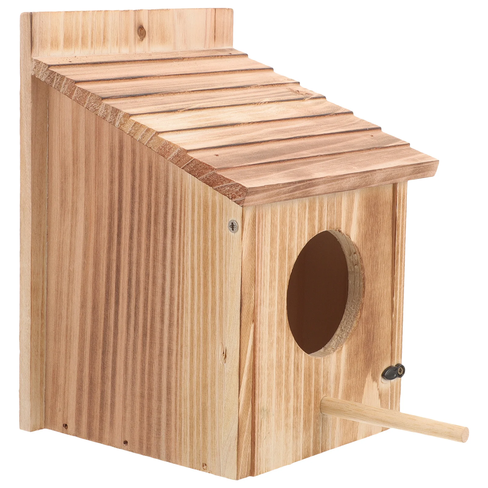 

Wooden Bird Feeding Cage Hummingbird House 15x16x21 5cm Vintage Garden Parakeet Nesting Box Safe Comfortable Outdoor Small Bird