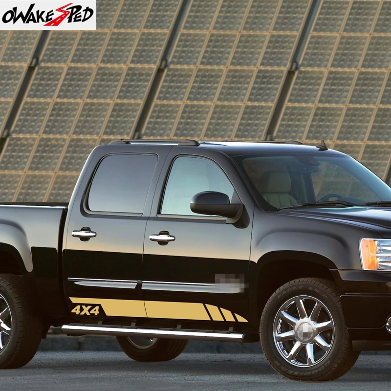 

Car Door Side Stripes 4X4 OFF ROAD Sticker For TOYOTA-Volkswagen-RAM-FORD-Chevrolet-Nissan Auto Body Vinyl Decal Accessories