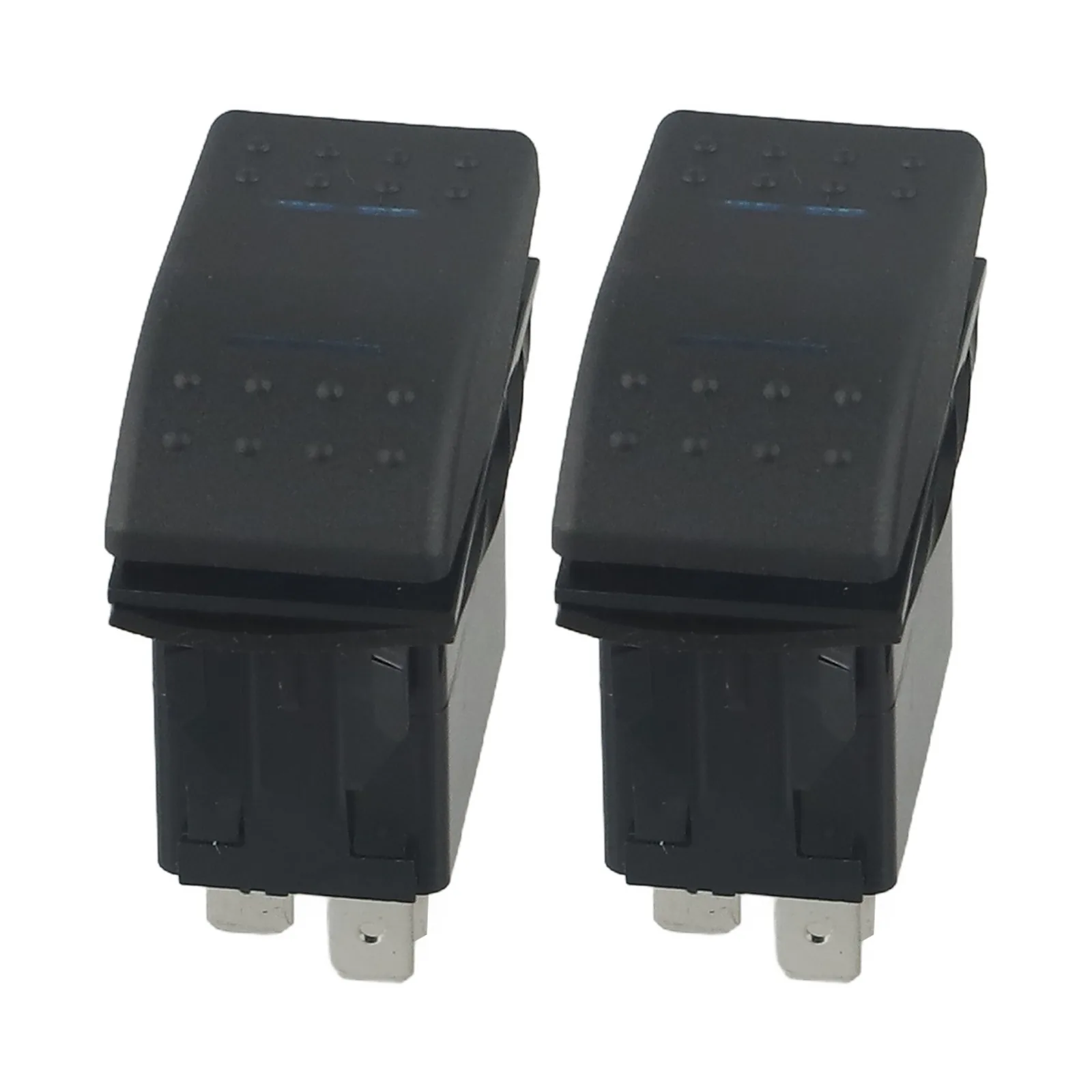 Stable Connection Interior Control 3 Position Switch 12V 20A Switch 7-pin Design Blue LED Light Compact Size Easy Installation