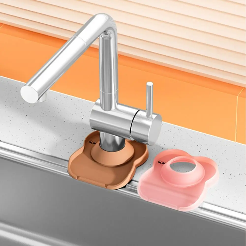 

New Silicone Faucet Absorbent Mat Splash Quick Dry Faucet Absorbent Pad Convenient Multifunction Drip Catcher Mat Bathroom