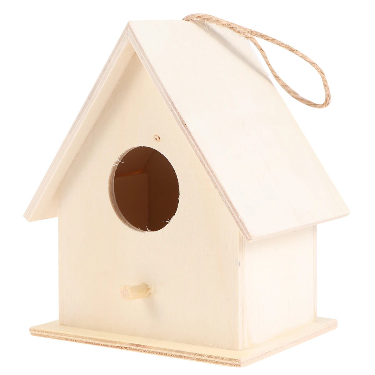 

6 Pcs Wooden Bird Nest DIY Unfinished Birdcage Kids Craft Toys Small House Painting Nest Educational Children Projects