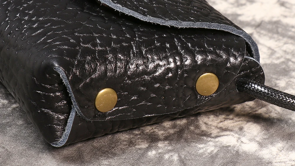 LUOKIR Neue Stil Echtes Leder frauen Tasche 3D Geschnitzte Handwerk Schulter Tasche Top Schicht Rindsleder Casual Umhängetasche Telefon Tasche – Detail 9