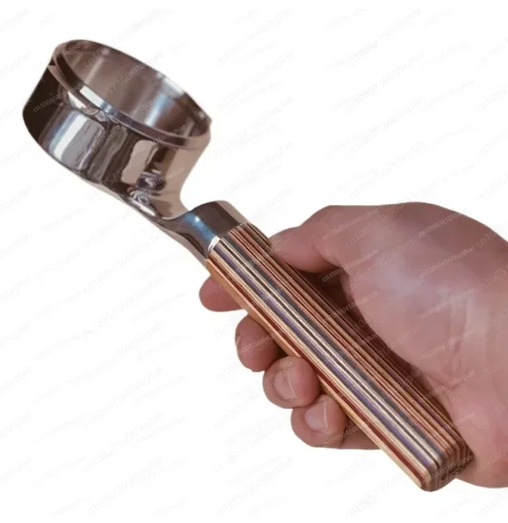 E61 New Black Flat Bottomless Coffee Machine Handle Fits Frosted Black
