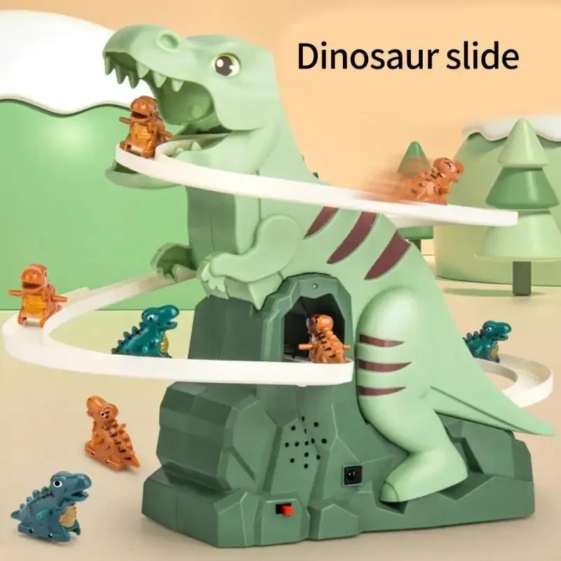 Điện Khủng Long Phiêu Lưu Cầu Thang Đồ Chơi Âm Nhạc Đường Đua Có Đèn Nhạc Đầu Đồ Chơi Học Tập Cho Trẻ 15UB